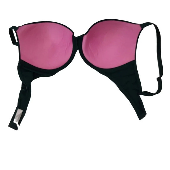 Victorias Secret PINK Wear Everywhere Pushup Bra Women Size 34D Green Underwire - Picture 7 of 11